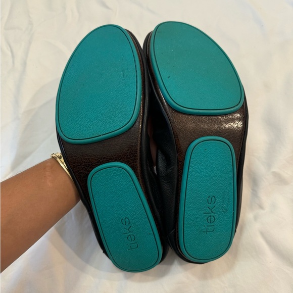 Tieks By Gavrieli Women Size 10 Comfortable Ballet Flats black Leather Shoes - Picture 2 of 4
